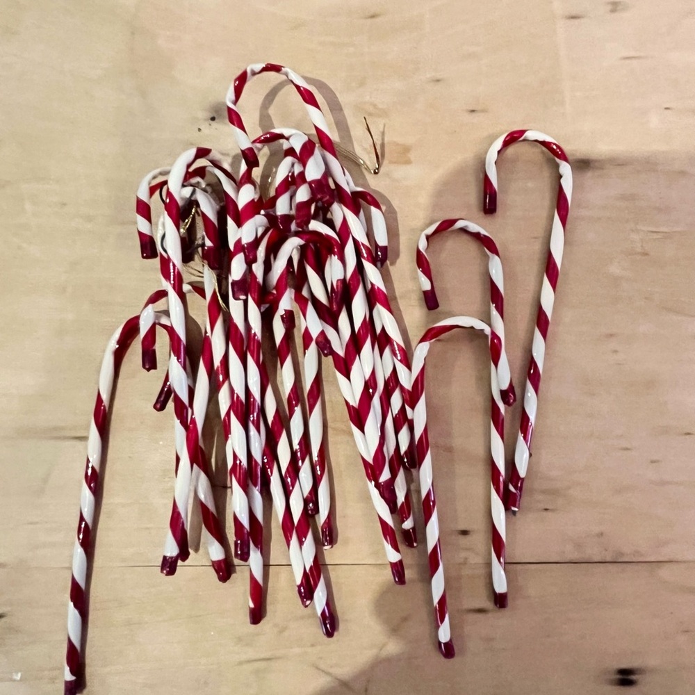 Vintage Festive Red and White Christmas Decorations